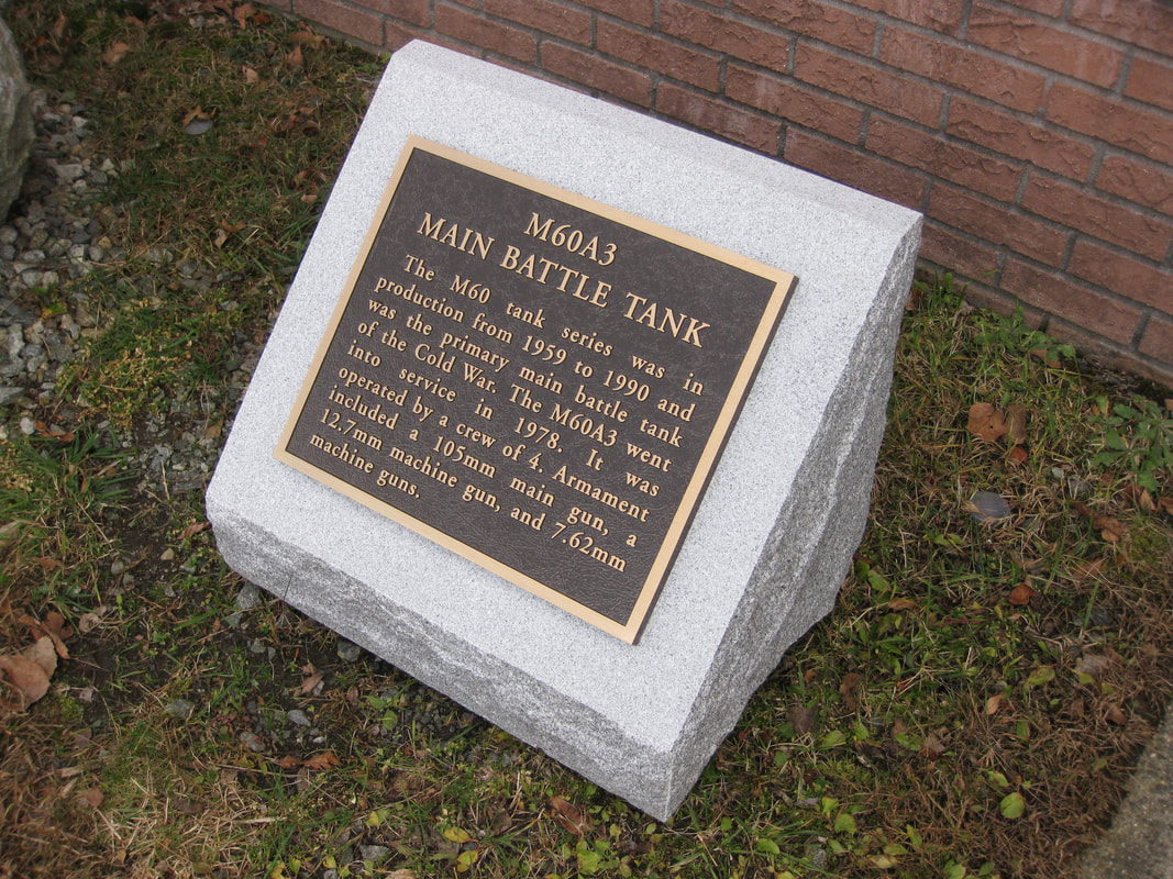 Fort Dix, NJ Battle Tank Military Bronze Plaque