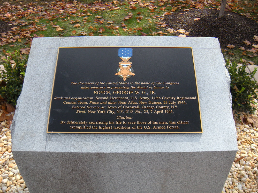 Cornwall, NY Veterans Medal of Honor Bronze Plaque