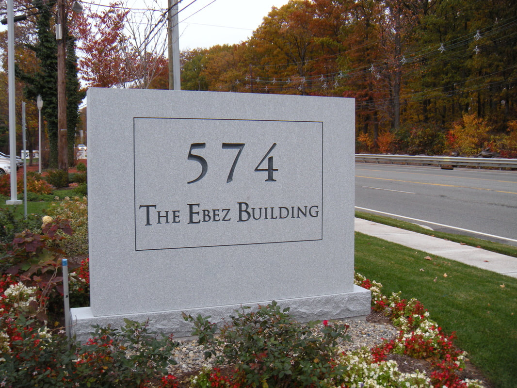 Ebez Building Engraved Granite Sign