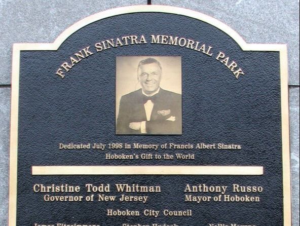 Hoboken, NJ Sinatra Park Bronze Plaque