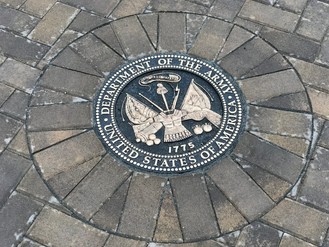 Tenafly, NJ Cast Bronze Military Seal Plaque