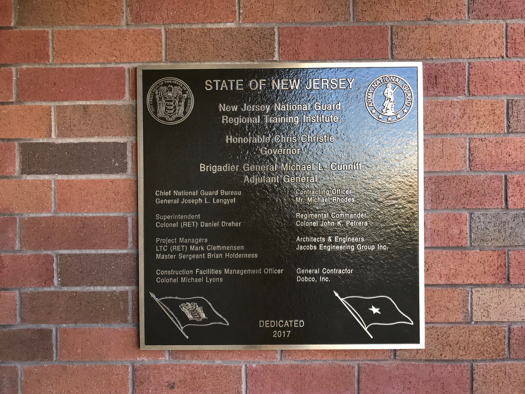 National Guard, NJ Bronze Plaque