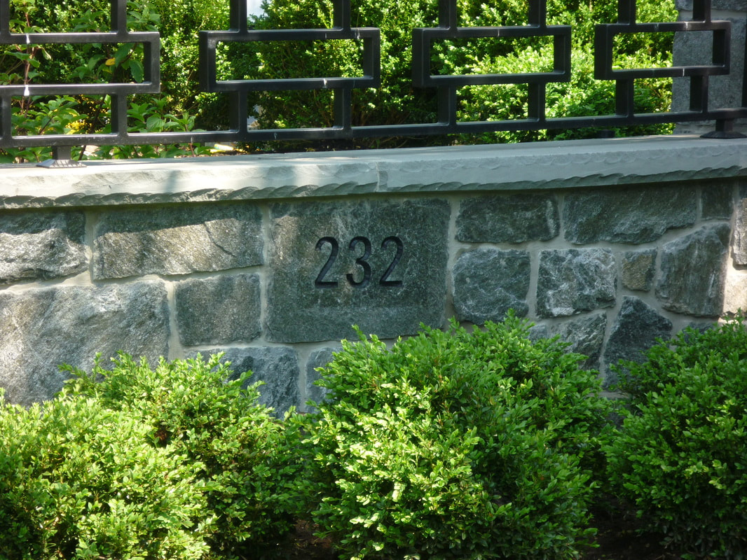 New Jersey Address Engraving Natural Stone
