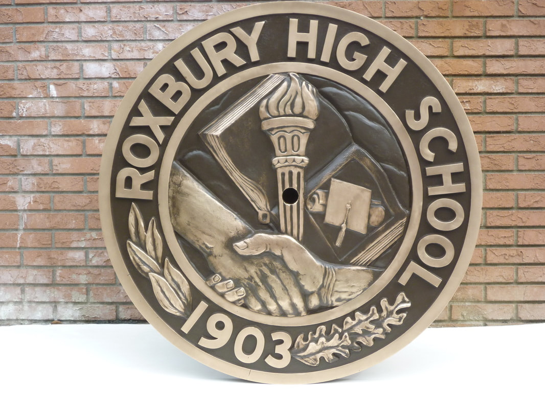 Roxbury, NJ High School Bronze Plaque Sculpted Seal