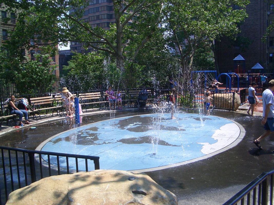 Seabury Park, NY Granite Spray Fountain