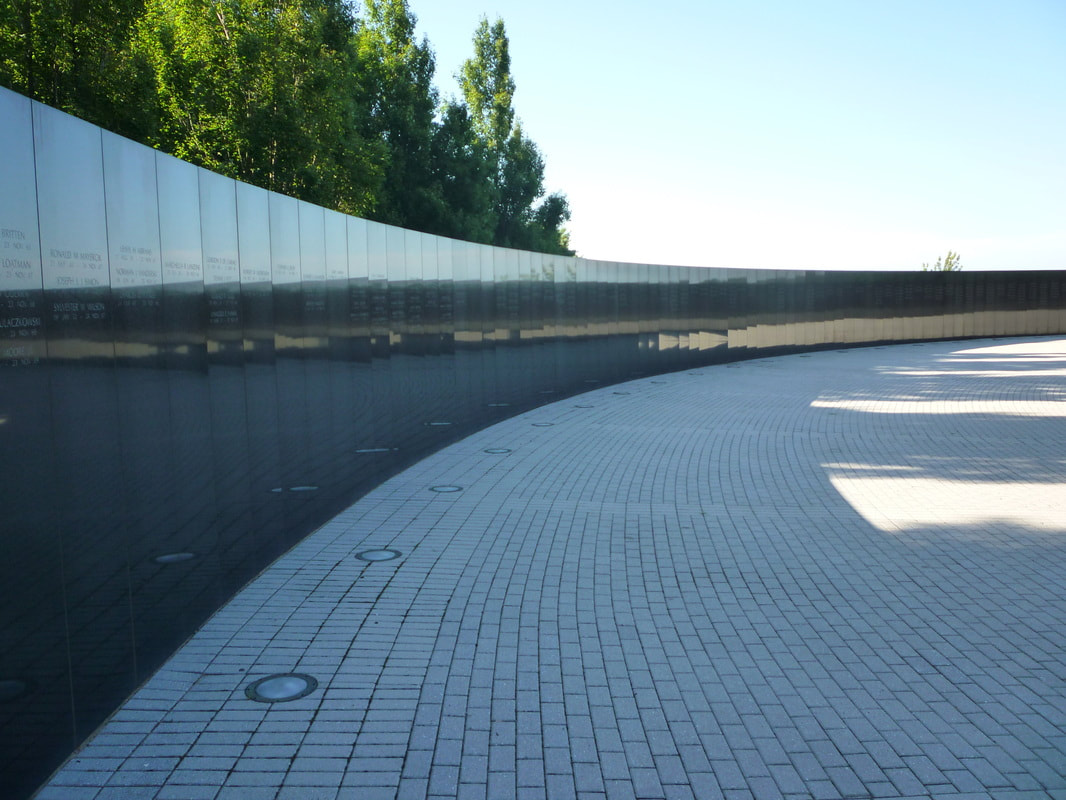 New Jersey Vietnam Veterans Memorial in Polished Black Granite