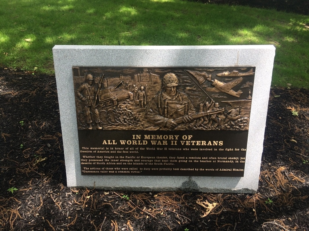 Paramus, NJ WWII Veterans Bronze Plaque